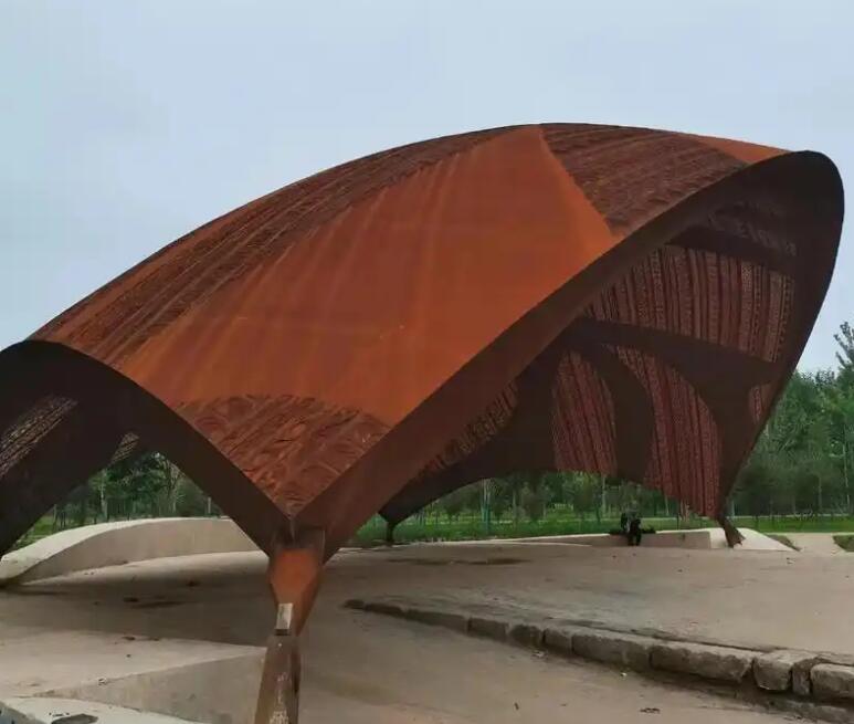 乐东耐候钢幕墙案例